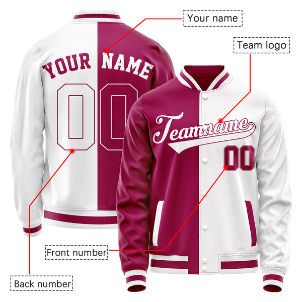 Customized Plus Size Men's Casual Letterman Coats Personalized Baseball Softball Varsity Jackets Stitched Windbreakers Teamwear