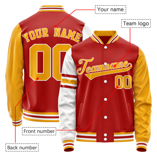 Custom Team Sports & Club Name Logo Baseball Letterman University Varsity Jacket