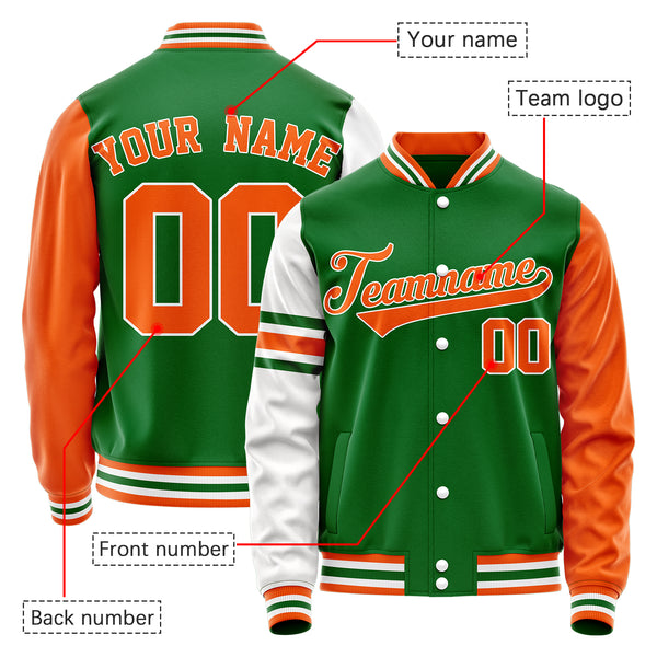 custom Logo  Men's Baseball  Varsity Sweatshirt Coat Blank Jersey Jacket